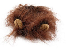 Load image into Gallery viewer, 1 pc Lovely Pet Costume Lions Mane Winter Warm Wig Cat Halloween Christmas Party Dress Up With Ear Pet Apparel Cat Fancy Dress