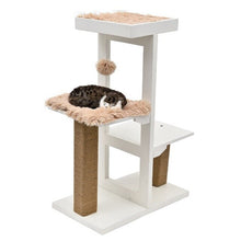 Load image into Gallery viewer, Domestic Delivery H 113cm Cat Tree Furniture Sisal Scratch Post Cat Jumping Toy Wood Kittens Pet House Play Tower Condo